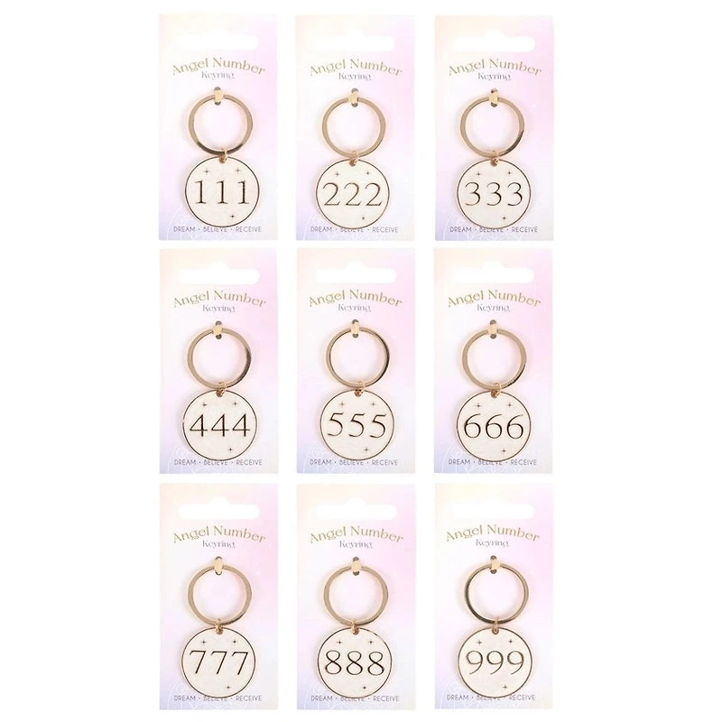 Angel Number Keyring