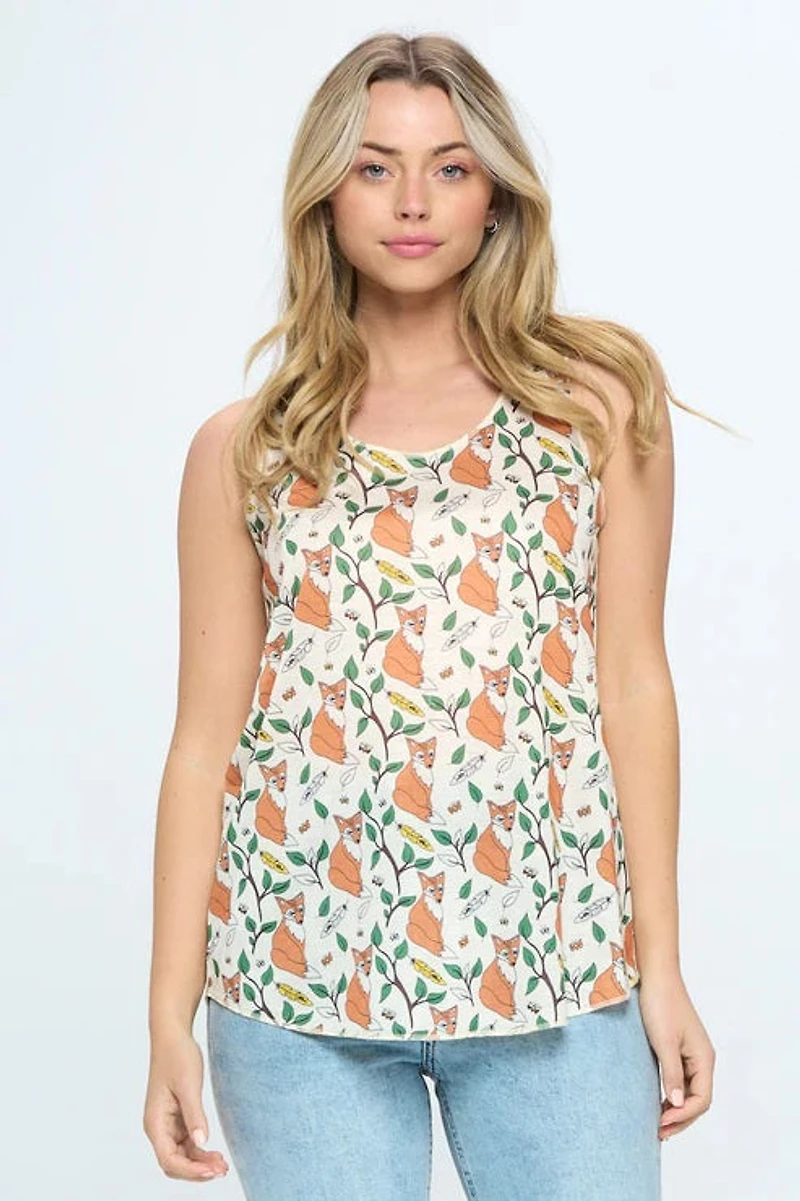 Fox Floral All Over Classic Tank Top