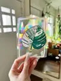 Variegated Monstera Suncatcher