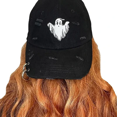 Ghost Pierced Baseball Cap