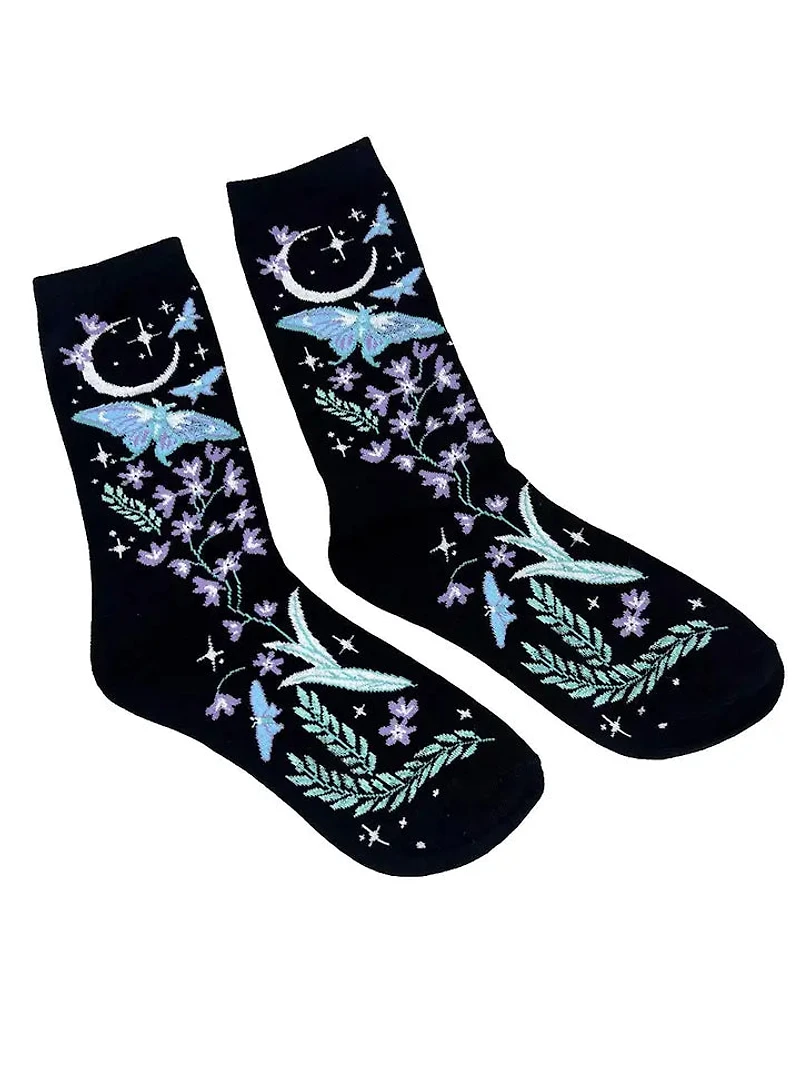 Moonpetal Luna Moth Socks