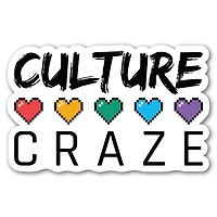 Video Game Hearts Culture Craze Sticker