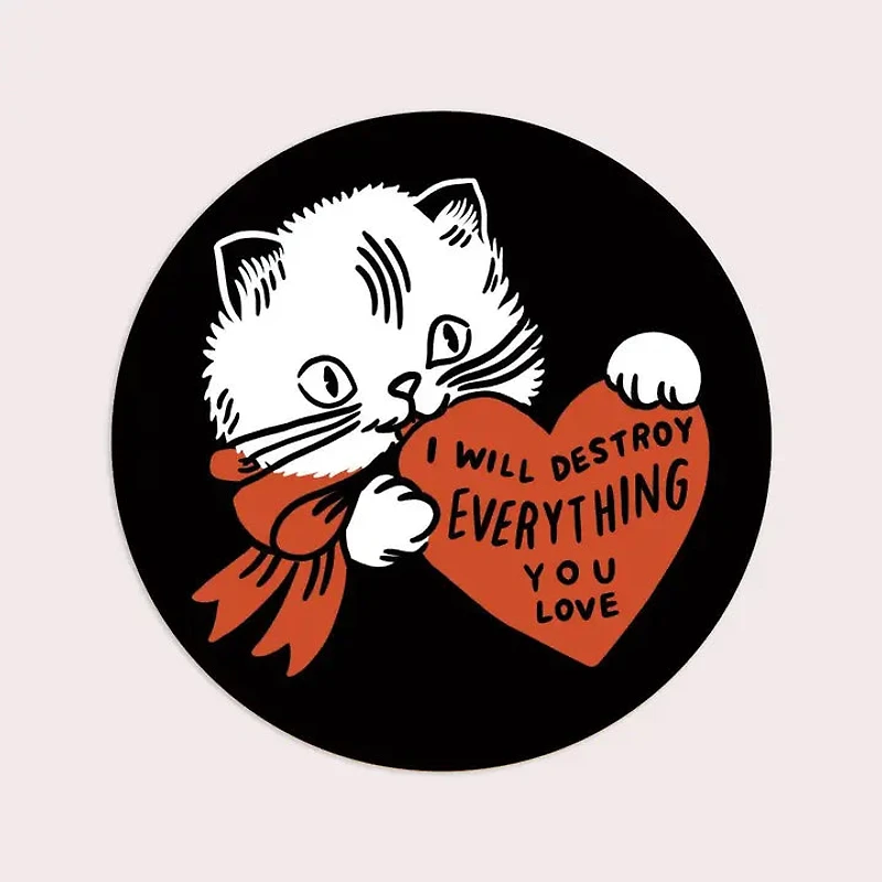 Destroy (Cat) Vinyl Sticker