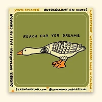 Reach For Yer Dreams Vinyl Sticker Waterproof