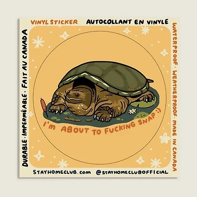 About To Snap Sticker Waterproof Vinyl