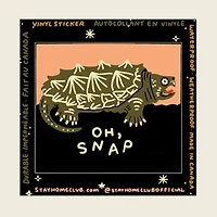 Oh Snap Turtle Vinyl Sticker