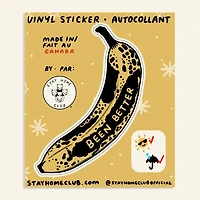 Been Better Banana Vinyl Sticker Waterproof