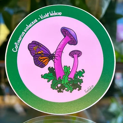 Violet Webcap Sticker