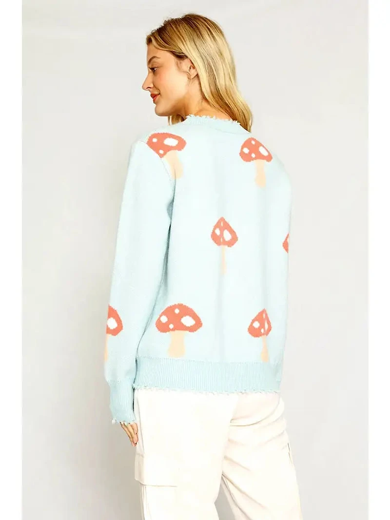 Mushroom Knit Sweater