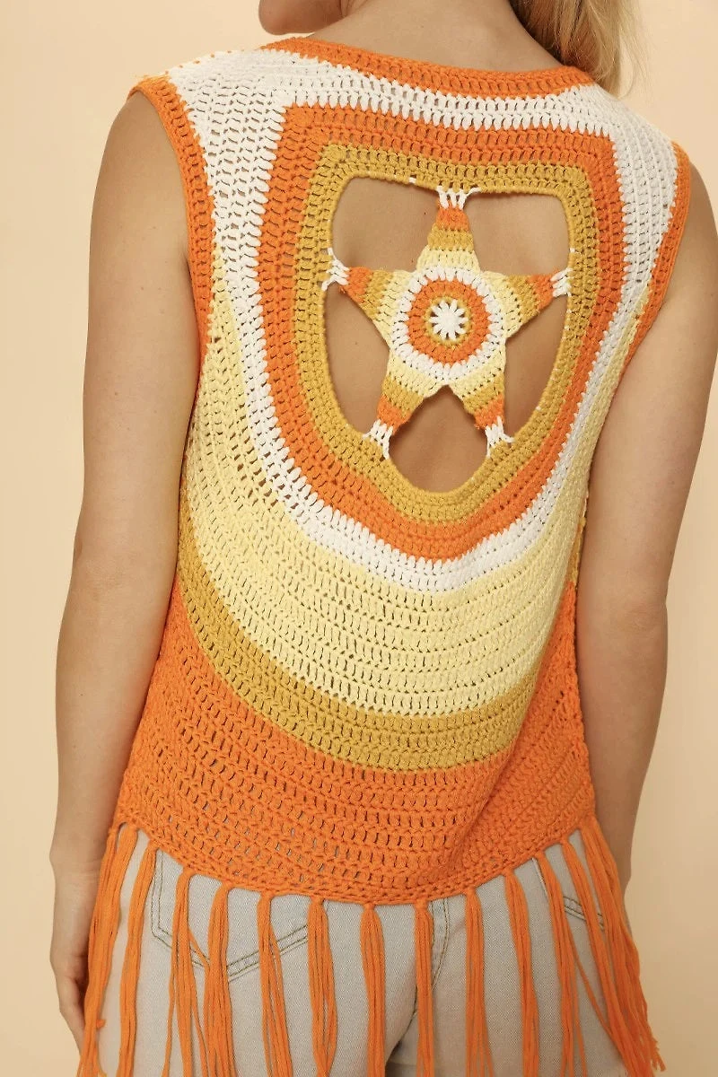 Crochet Star Vest