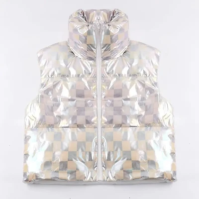 Metallic Puffer Vest