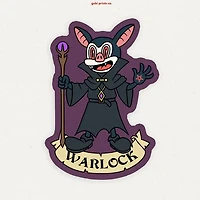 Warlock Dungeons And Dragons Vinyl Sticker