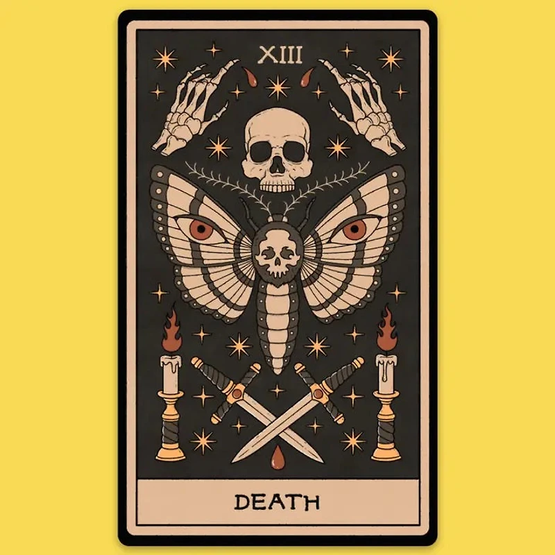 Death Tarot Card Sticker