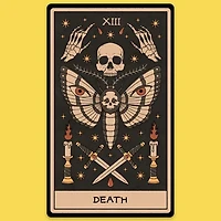 Death Tarot Card Sticker