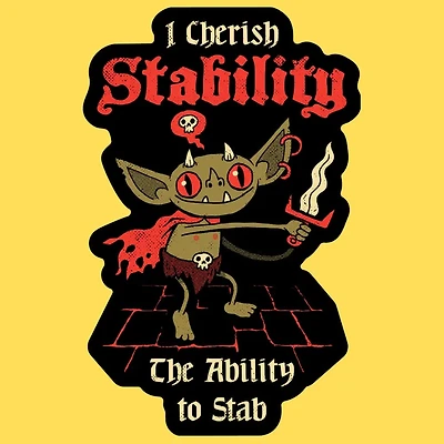 Stabby Goblin Sticker