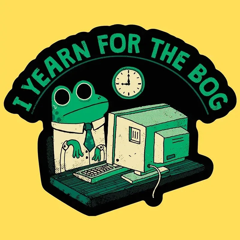 Yearn For the Bog Sticker