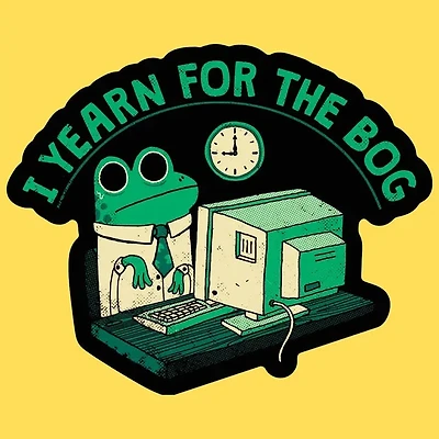 Yearn For the Bog Sticker