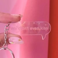 "We Didn't Even Kiss" - Heated Rivalry Frosted Keychain
