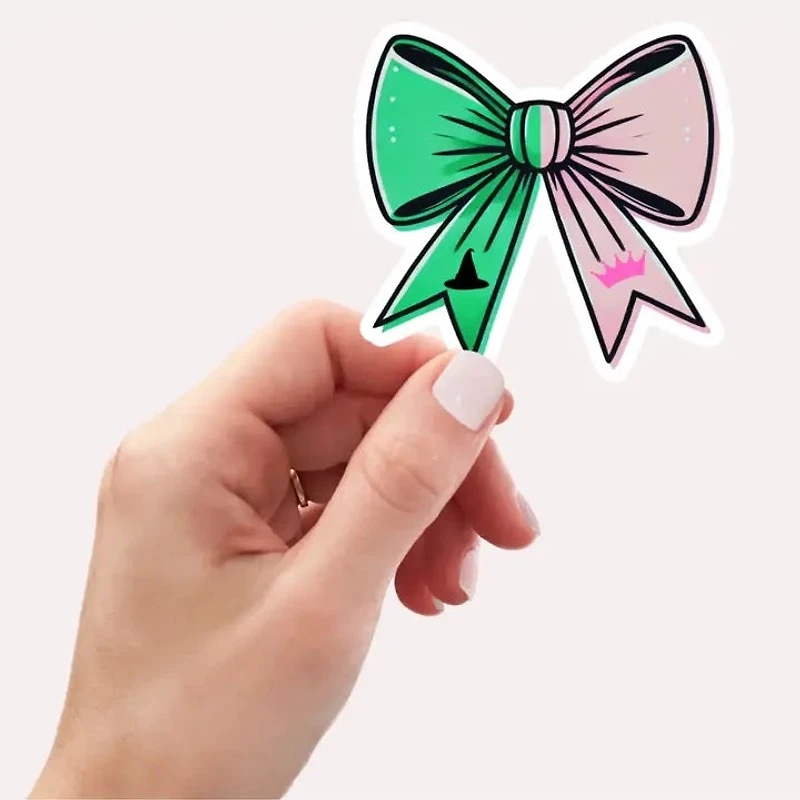 Wicked Movie Bow Sticker – Musical Inspired Vinyl Sticker