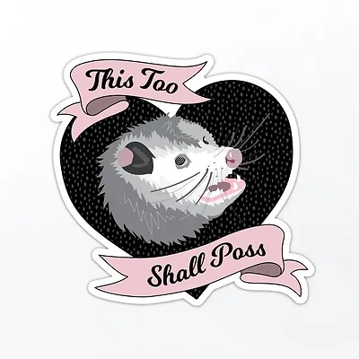 Wise Possum Sticker