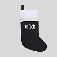 Witch Goth Christmas Stocking