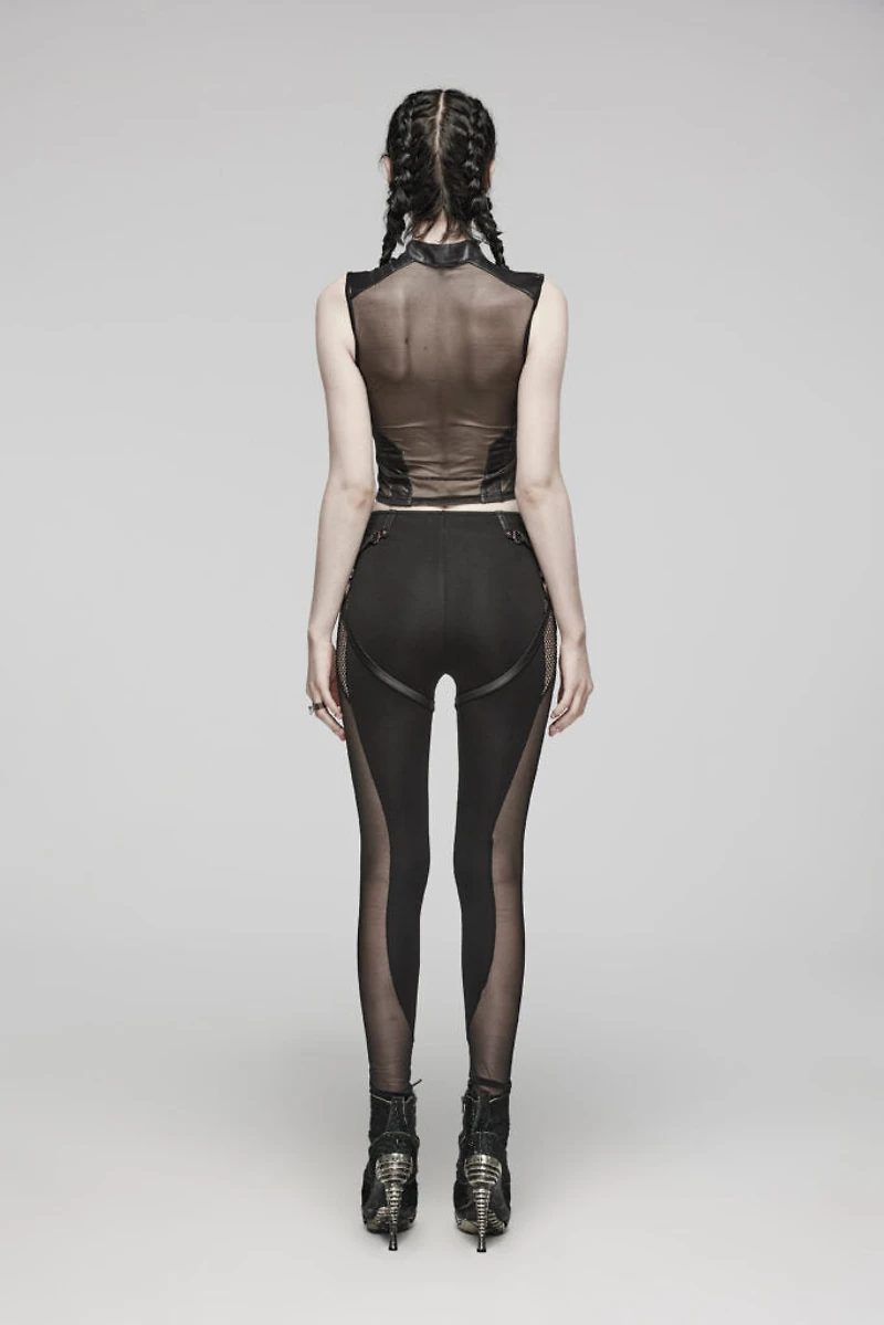 Hollow Mesh Leggings