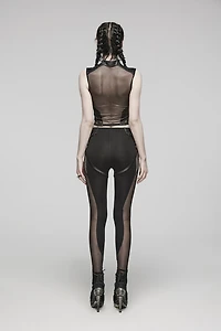 Hollow Mesh Leggings
