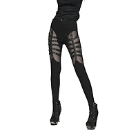 Hollow Mesh Leggings