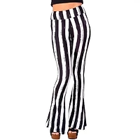 Black White Striped Hellz Bellz Flares