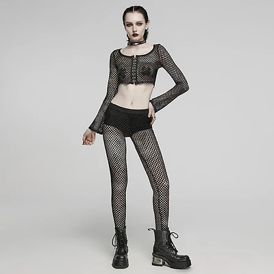 Mesh Long Sleeve Shirt