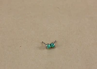 16G TI CABOCHON 3MM SYN. LIME OPAL