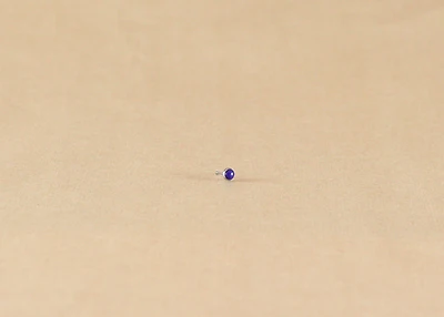 16G TI CABOCHON 3MM SYN. LAPIS BLUE