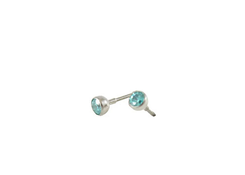 16G TI BEZEL GEM 2.5MM MINT CZ