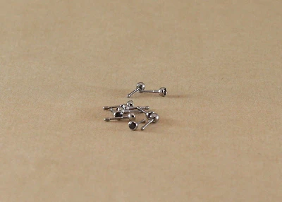 16G TI BEZEL GEM 2MM BLACK CZ