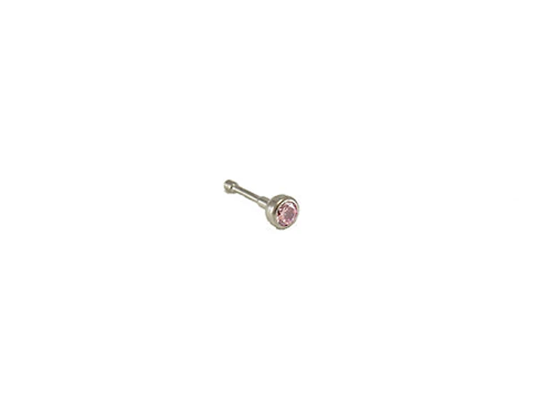 16G TI BEZEL GEM 2MM PINK CZ