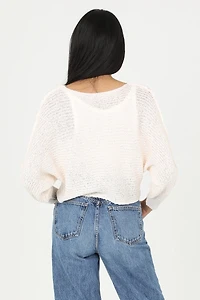Open Knit Light Weight Pullover Sweater