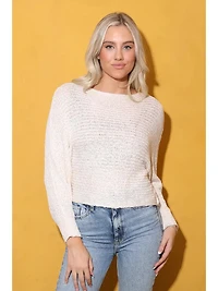 Open Knit Light Weight Pullover Sweater