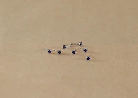 16G TI PRONG GEM 2MM SAPPHIRE