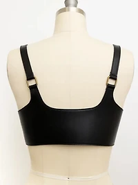 Punk Style Black Leather Harness Belt