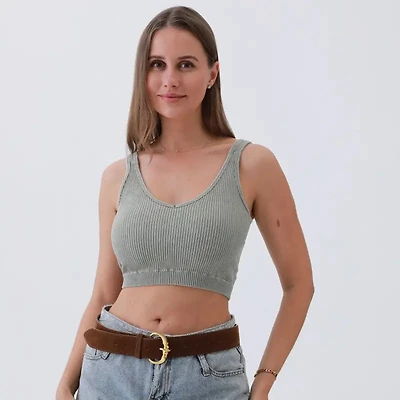 Modern Suede Belt – Gold Circle Buckle