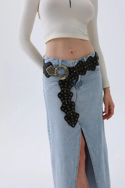 Versatile Vintage Studded Leaf Belt