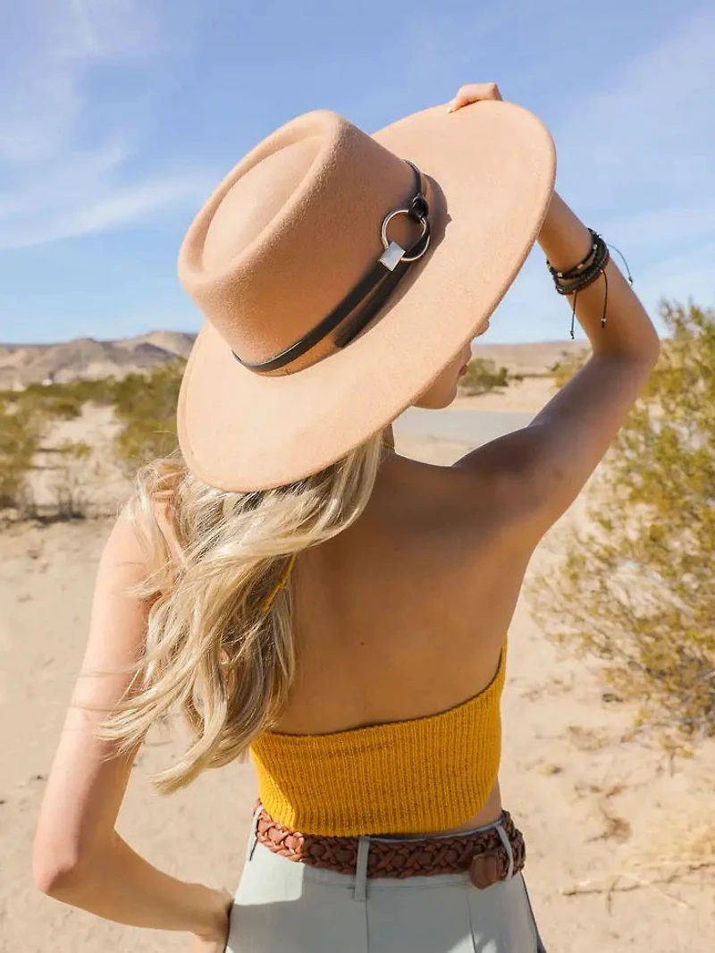 Bolero Hat With Golden Buckle