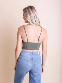 Seamless Padded V Neck Brami