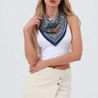 Paisley Print Lightweight Scarf