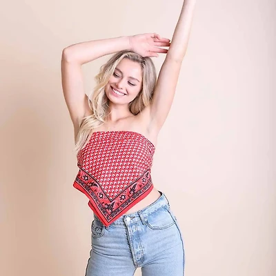 Oversized Cotton Bandana Scarf