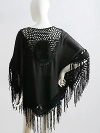 Crochet Medallion Tassel Cover Up