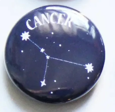 Zodiac Cancer Button