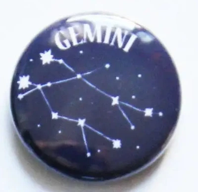 Zodiac Gemini Button