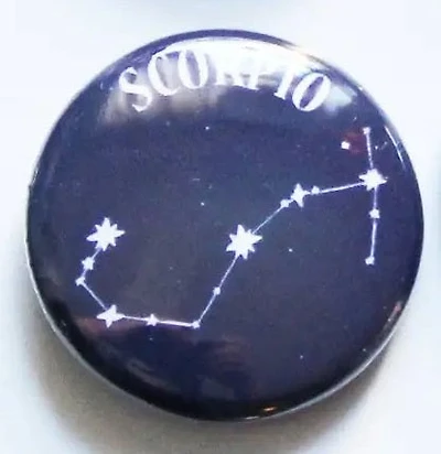 Zodiac Scorpio Button
