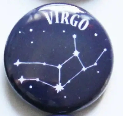 Zodiac Virgo Button